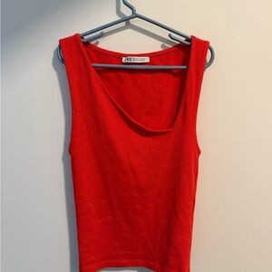 Zara Bold Red Tank Top